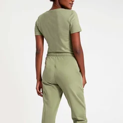 Algodão Pima | Camisetas>Basico.com Camiseta Pima Gola V Feminina | Life Collection - Verde Jade