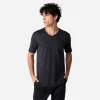 Algodão Pima | Camisetas>Basico.com Camiseta Pima Gola V Masculina | Life Collection - Cinza Escuro