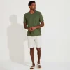 Algodão Pima | Camisetas>Basico.com Camiseta Pima Gola V Masculina | Life Collection - Verde Figo