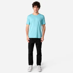 Algodão Pima | Camisetas>Basico.com Camiseta Pima Masculina | Life Collection - Azul Turquesa