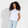 Camisetas | Algodão Pima>Basico.com Camiseta Pima Raglan Feminina | Life Collection - Branco