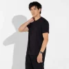 Camisetas | Algodão Pima>Basico.com Camiseta Pima sem Gola Masculina - Preto