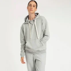 Moletons | Moletons>Basico.com Casaco de Moletom Feminino - Mescla Claro