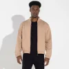 Jaquetas | Moletons>Basico.com Jaqueta Moletom Flanelado Masculino - Bege Camel