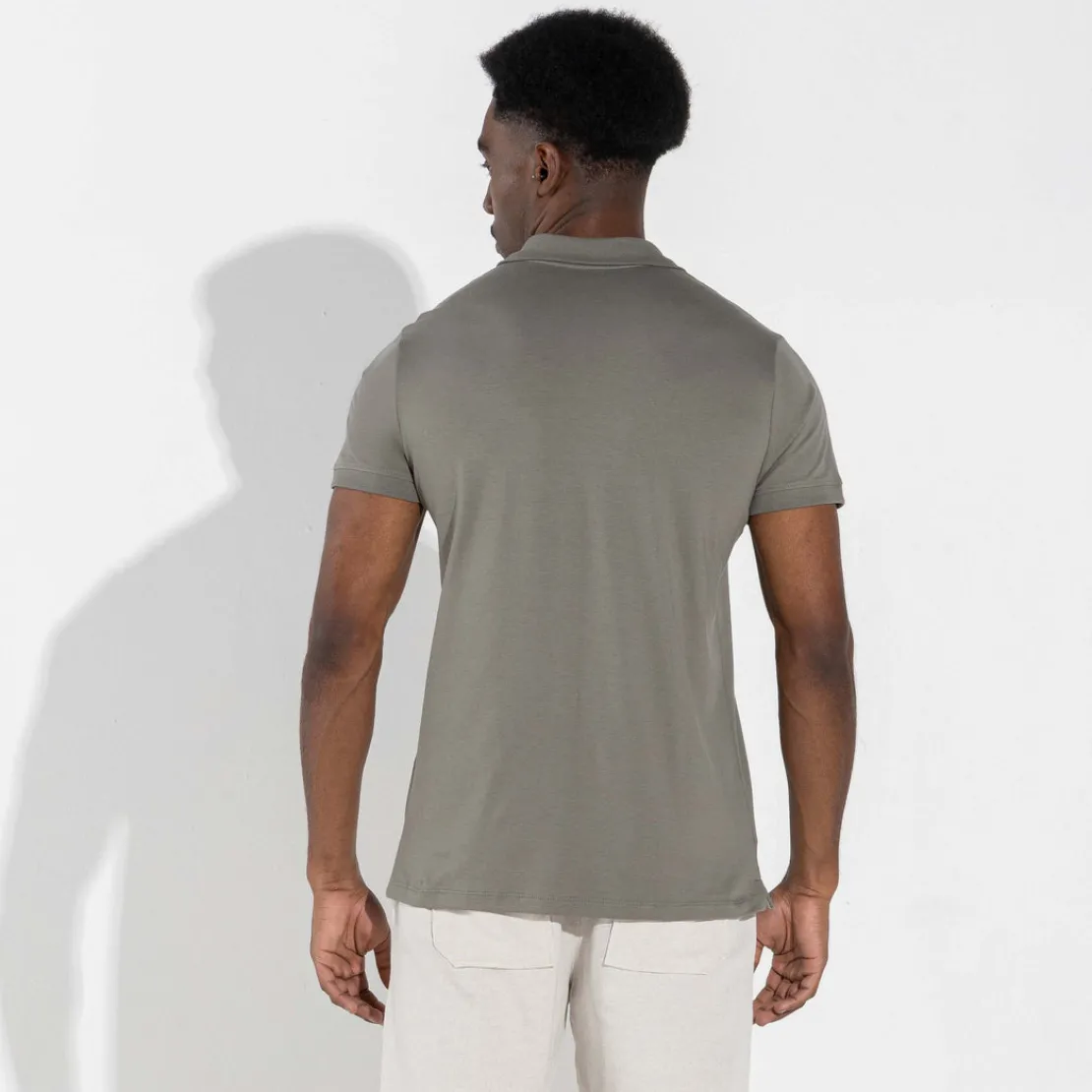 Polo | Algodão Pima>Basico.com Polo Cotton Pima Masculina | Life Collection - Verde Louro