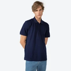 Algodão Pima>Basico.com Polo Piquet Pima Masculina - Azul Marinho