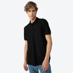 Algodão Pima>Basico.com Polo Piquet Pima Masculina - Preto