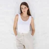 Algodão Pima | Regatas>Basico.com Regata Algodão Pima Feminina | Life Collection - Branco