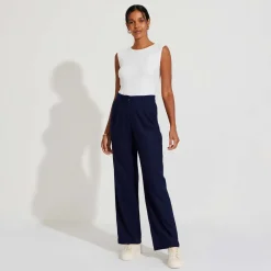 Regatas>Basico.com Regata Canelada Viscose Feminina - Off White