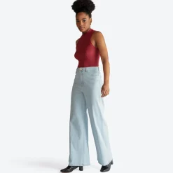Regatas>Basico.com Regata Canelada Viscose Feminina - Marsala