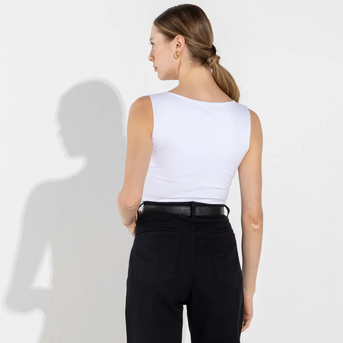 Regatas | Algodão Pima>Basico.com Regata Cotton Pima Feminina | Life Collection - Branco