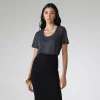 Saias E Shorts>Basico.com Saia Midi Malha Estruturada - Preto