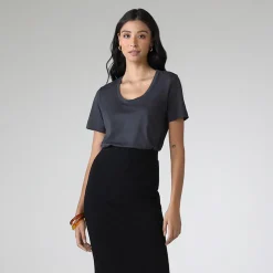 Saias E Shorts>Basico.com Saia Midi Malha Estruturada - Preto