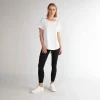 Camisetas>Basico.com Travel T-shirt Barra Arredondada Feminina - Branco