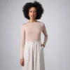 Blusas E Casacos | Feminino>Basico.com Undershirt Micromodal Manga Longa Feminina - Bege Camel