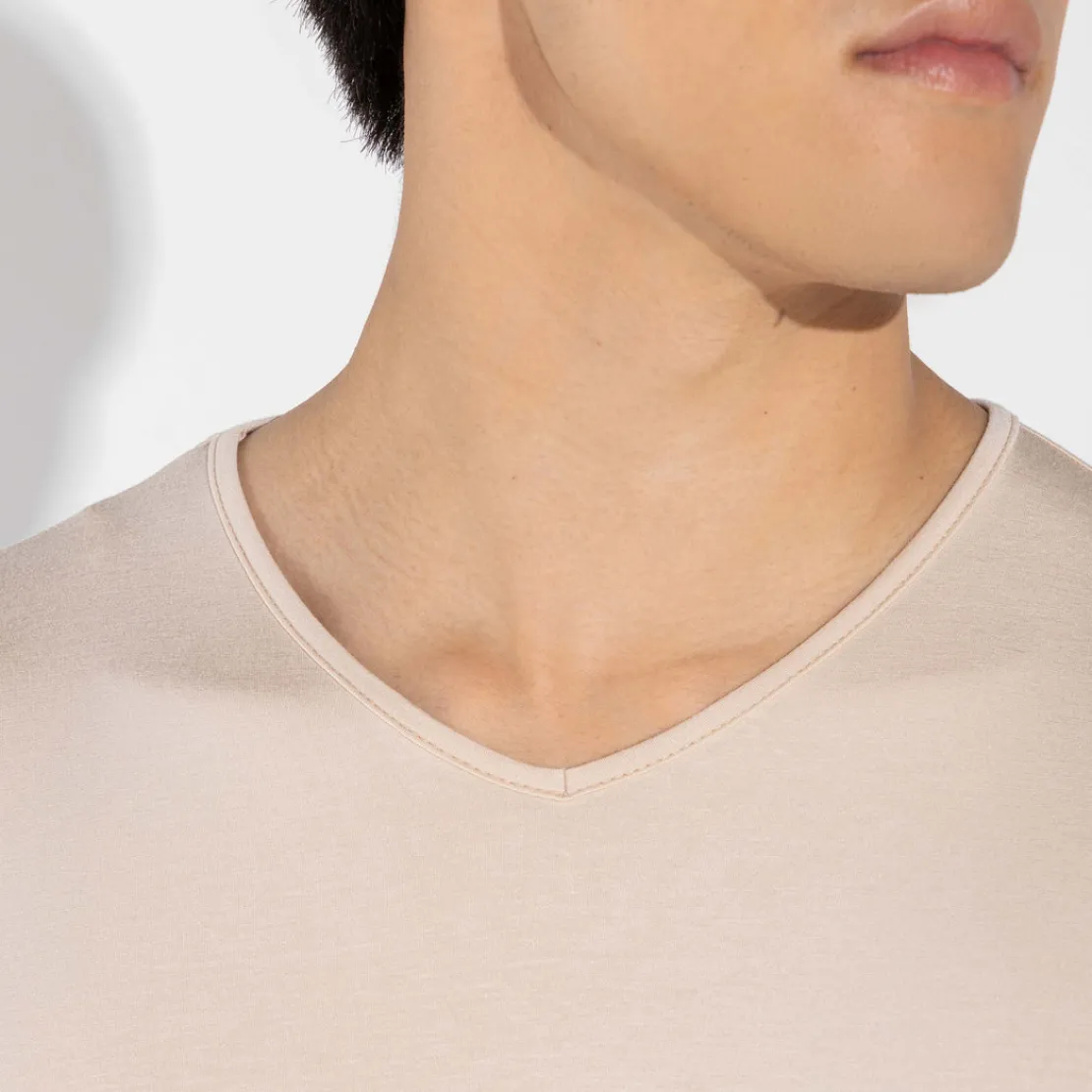 Camisetas | Camisetas>Basico.com Undershirt Micromodal Masculina - Bege Camel
