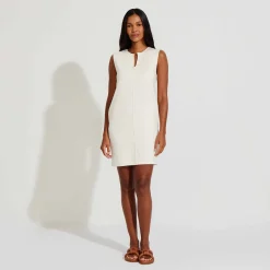 Vestidos>Basico.com Vestido Curto Suedine - Natural