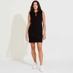 Vestidos>Basico.com Vestido Curto Suedine - Preto